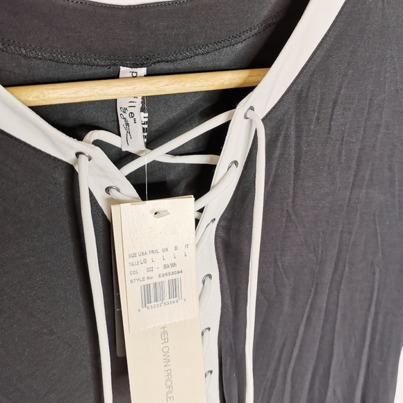 Profile by Gottex Womens Lace Up V-Neck Cover-up - Picture 5 of 7